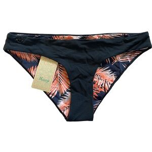 NWT Maaji Stargazer Cascade Reversible High Cut Cheeky Bikini Bottom Size Large